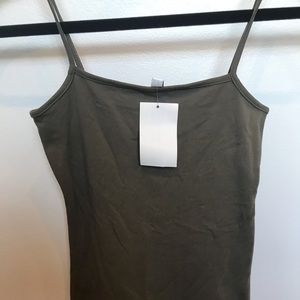 Tight tank dress with spaghetti straps